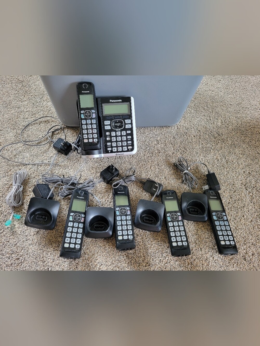 Panasonic Cordless Phone System with Multiple Handsets - KX-TGF570